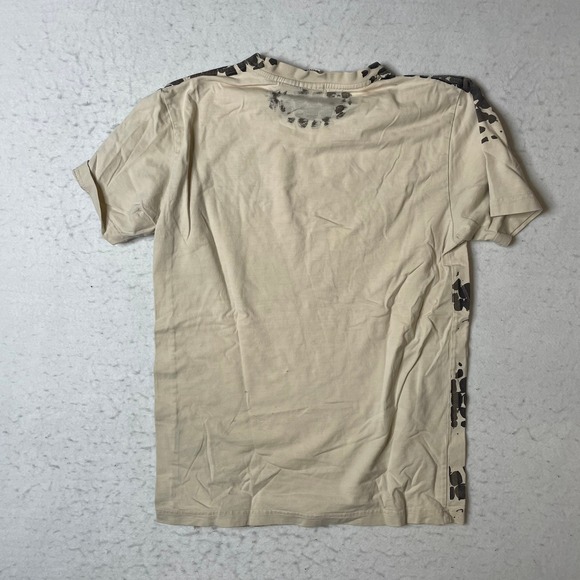 Etnies Seed Project Corn Cob Bamboo Tee Shirt Tan Brown Abstract Print Size S - Picture 2 of 7